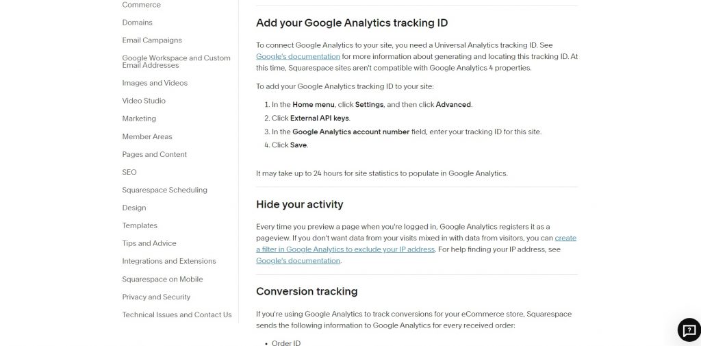 How to add Google Analytics to your Squarespace website.