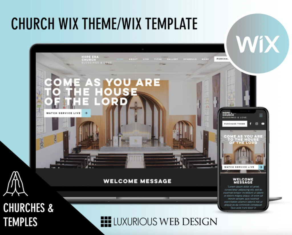 Age of Hope Church WIX Template